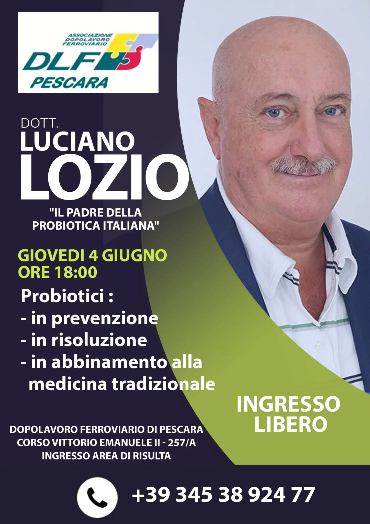 Evento Probiotici con il Dr. Luciano Lozio